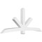 Ekena Millwork Alberta Architectural Grade PVC Gable Bracket, 108"W x 45"H x 6"D x 6"F, 10/12 Pitch GBP108X45X0606ALB00 - alternate 1